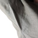 Leinenhemd, 13.-15. Jhd., mit rundem Ausschnitt, maschinengenäht, cremeweiß, Gr. S