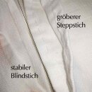Leinenhemd, 13.-15. Jhd. maschinengenäht, cremeweiß, Gr. S