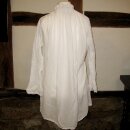 Feine Renaissance-Chemise mit Stehkragen (Damen & Herren) Weiß XS/S