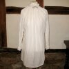 Feine Renaissance-Chemise mit Stehkragen (Damen & Herren) Weiß XS/S
