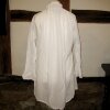Feine Renaissance-Chemise mit Stehkragen (Damen & Herren) Weiß XS/S