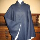 Elegante Robe aus marineblauem Leinen, zB. für Elbe oder Magierin (ca. Gr. 38-40)